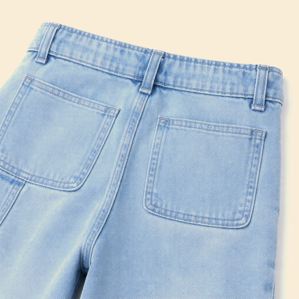 Girls Wide Leg Jeans