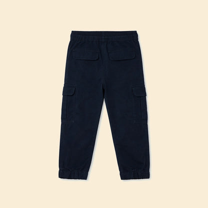 Boys Solid Cargo Joggers