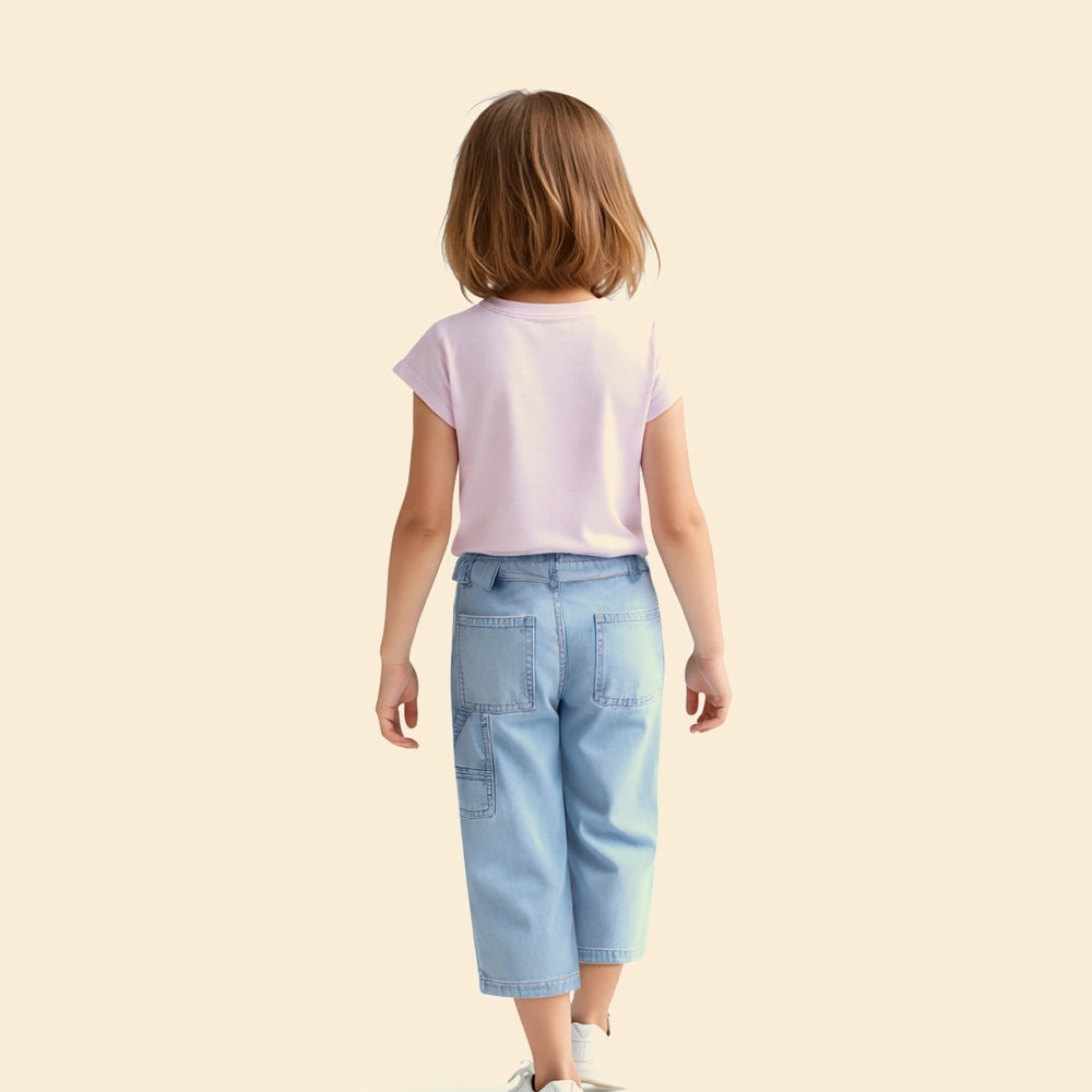 Girls Wide Leg Jeans